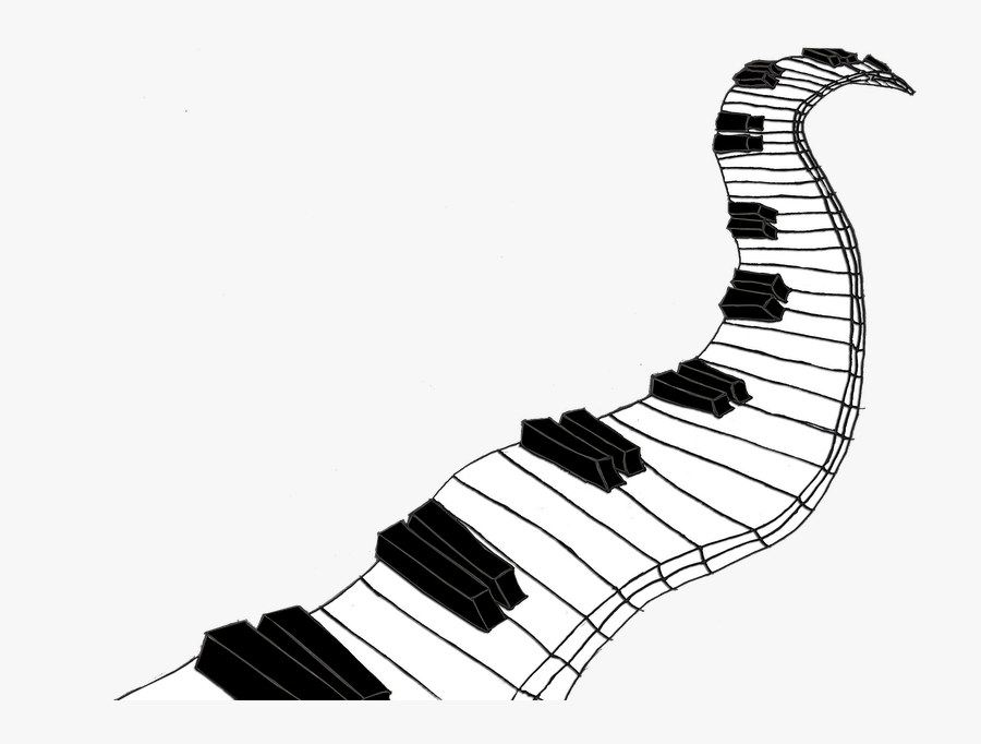 Transparent Piano Keys Png - Piano Keys Drawing Png, Transparent Clipart