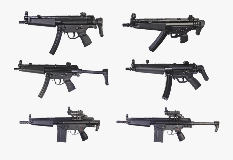 The Gun, Heckler Koch, Automatic, Portable, Weapons - Reverse Stretch Mp5 Collapsible, Transparent Clipart