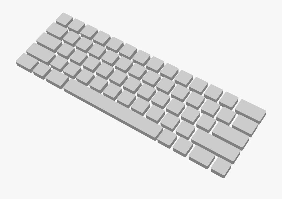 Computer Keyboard 3d Icons Png - Keyboard Button 3d Png, Transparent Clipart
