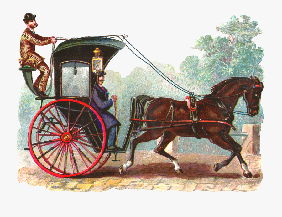 Transparent Harness Clipart - Old Horse Carriage Clipart, Transparent Clipart