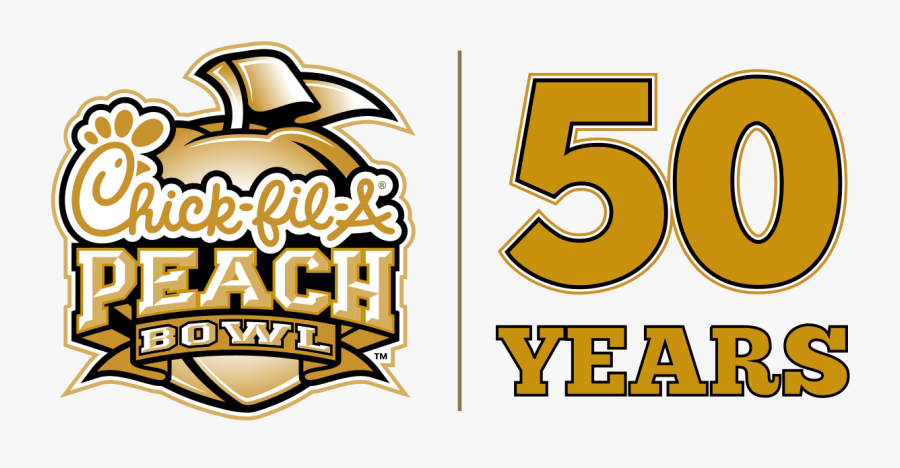 Chick Fil A Peach Bowl 2018 Logo, Transparent Clipart