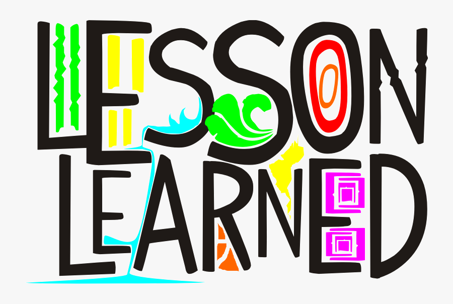 Focusing On The Critical - Lesson Learned Word Clipart, Transparent Clipart