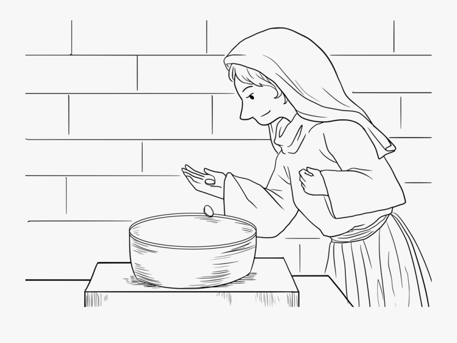 Offering Widow Clipart, Transparent Clipart