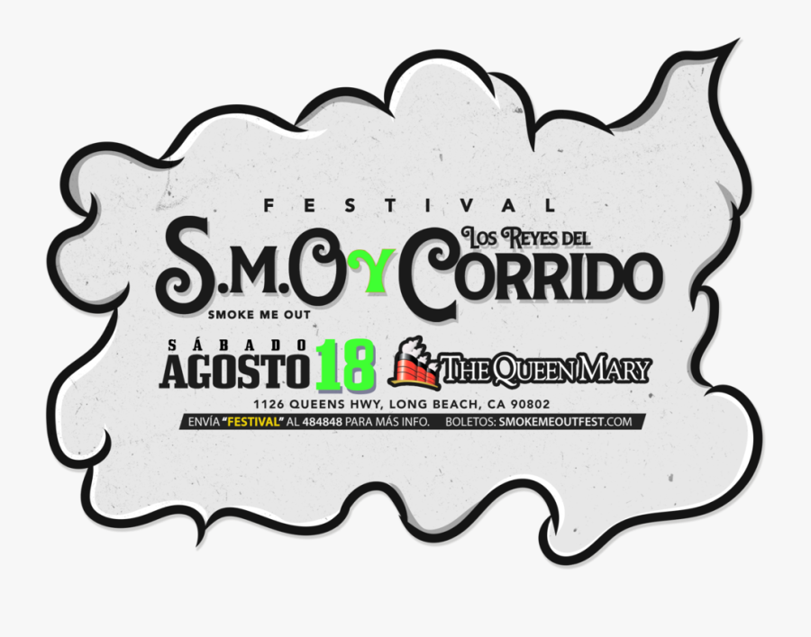 Smoke Me Out Fest Queen Mary Clipart , Png Download - Line Art, Transparent Clipart