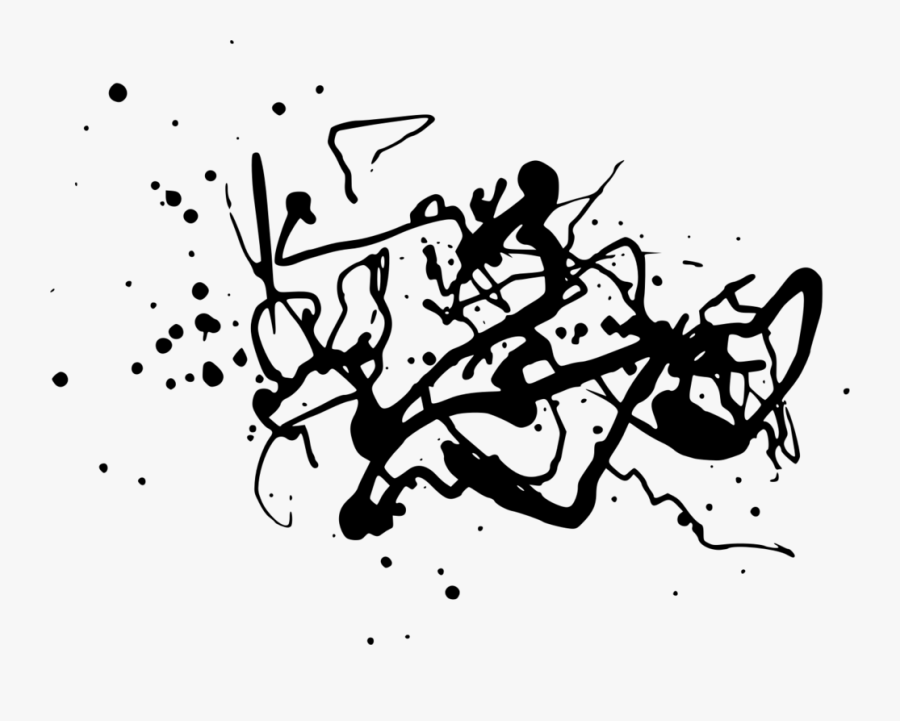 Visual Arts,calligraphy,art - Transparent Png Ink Blot, Transparent Clipart
