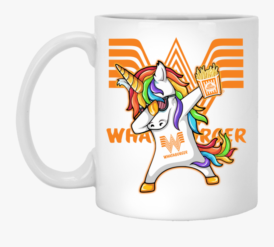 Unicorn Dabbing Whataburger Coffee Mugs - Dutch Bros Unicorn Cup, Transparent Clipart