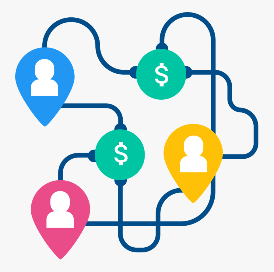 Blockchain Distributed Ledger Art, Transparent Clipart