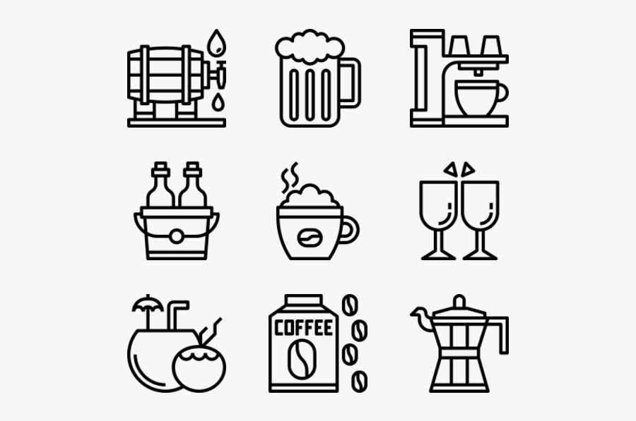 Drinks - Beers Icon Png, Transparent Clipart