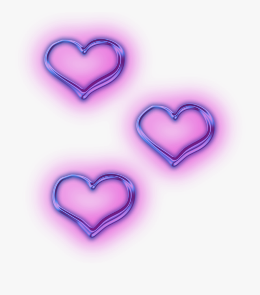 Transparent Purple Heart Clipart - Aesthetic Purple Hearts Png, Transparent Clipart