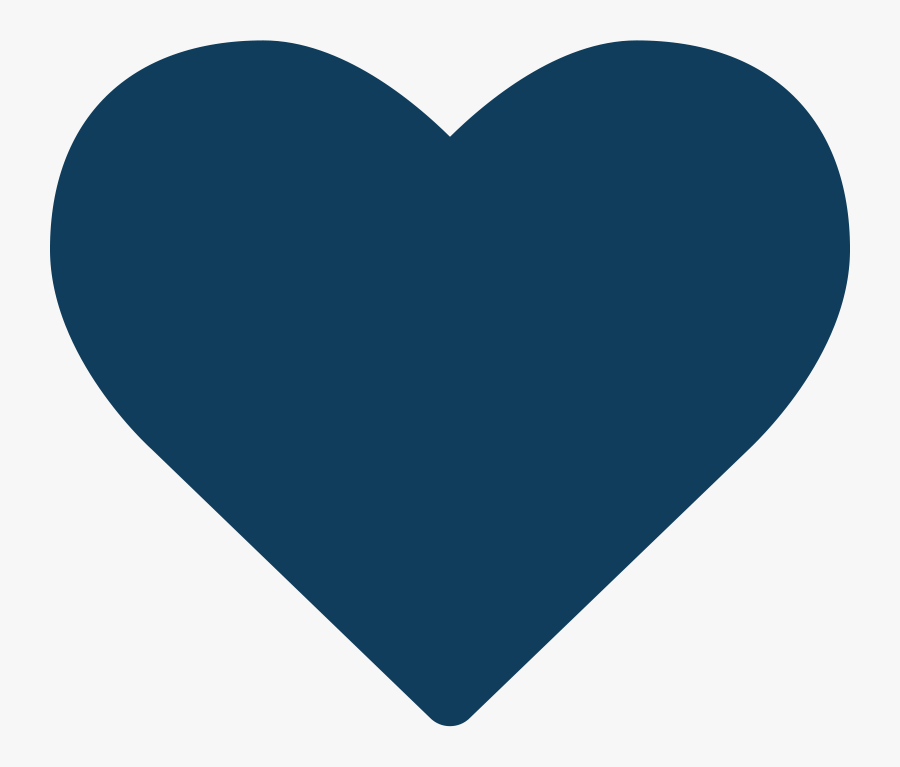 Navy Heart Cliparts - Heart, Transparent Clipart