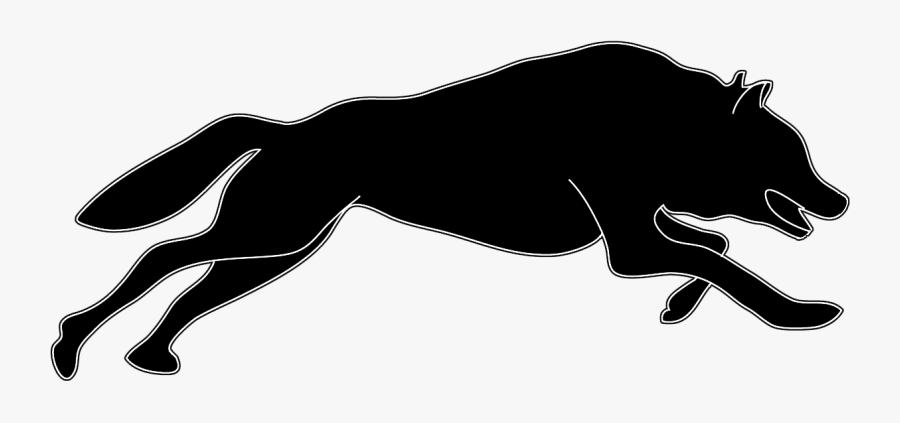 Wolf Free Clipart Pics Transparent Png - Running Wolf Silhouette Png, Transparent Clipart