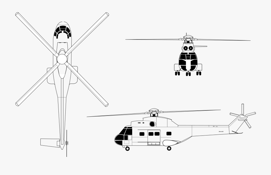 Collection Of Puma - Helicopter Puma Sa 330, Transparent Clipart