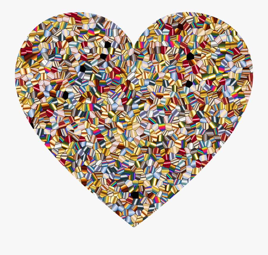 Heart,mosaic,tile - Mosaic, Transparent Clipart