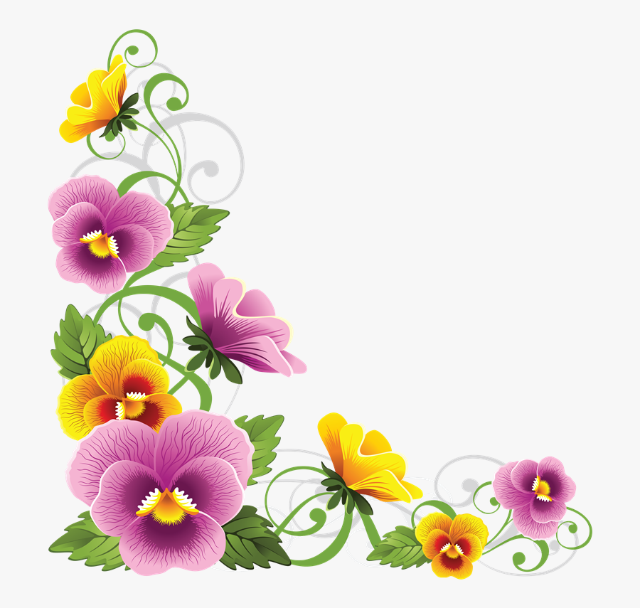Transparentes Yahoo Image Search - Corner Floral Border Png, Transparent Clipart