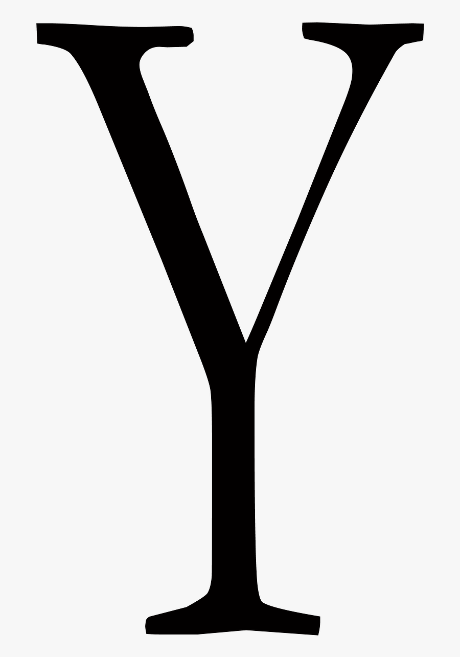 Letter Y Alphabet Typography Png Image - Upsilon Greek Letter, Transparent Clipart