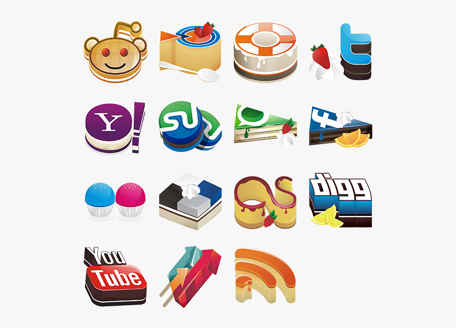 Yammy Social Media Icons Icon Pack By Helen Gizi - Yahoo, Transparent Clipart