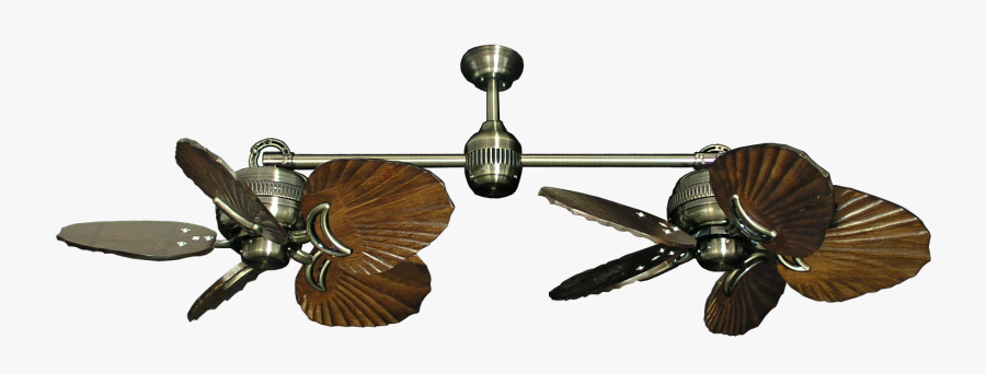 Dual Ceiling Fans Photo - Palm Double Ceiling Fan, Transparent Clipart