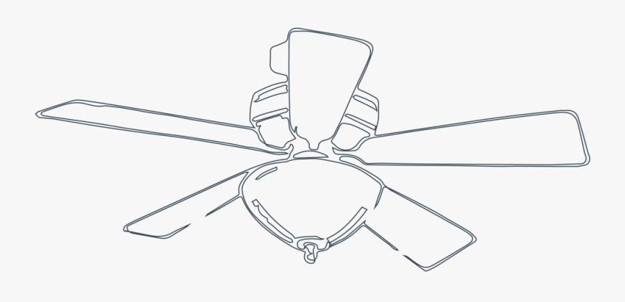 Transparent Ceiling Fan Png - Ceiling Fan, Transparent Clipart