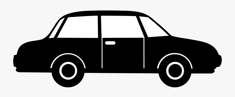 Black Car Silhouette - Side Car Silhouette Png, Transparent Clipart