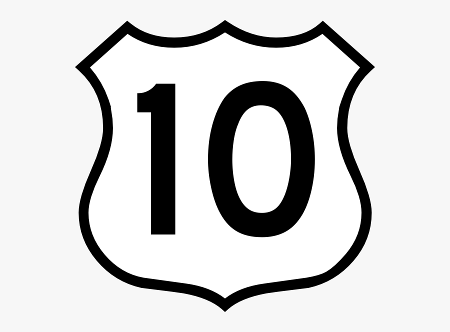 Route 66 Shield Vector, Transparent Clipart