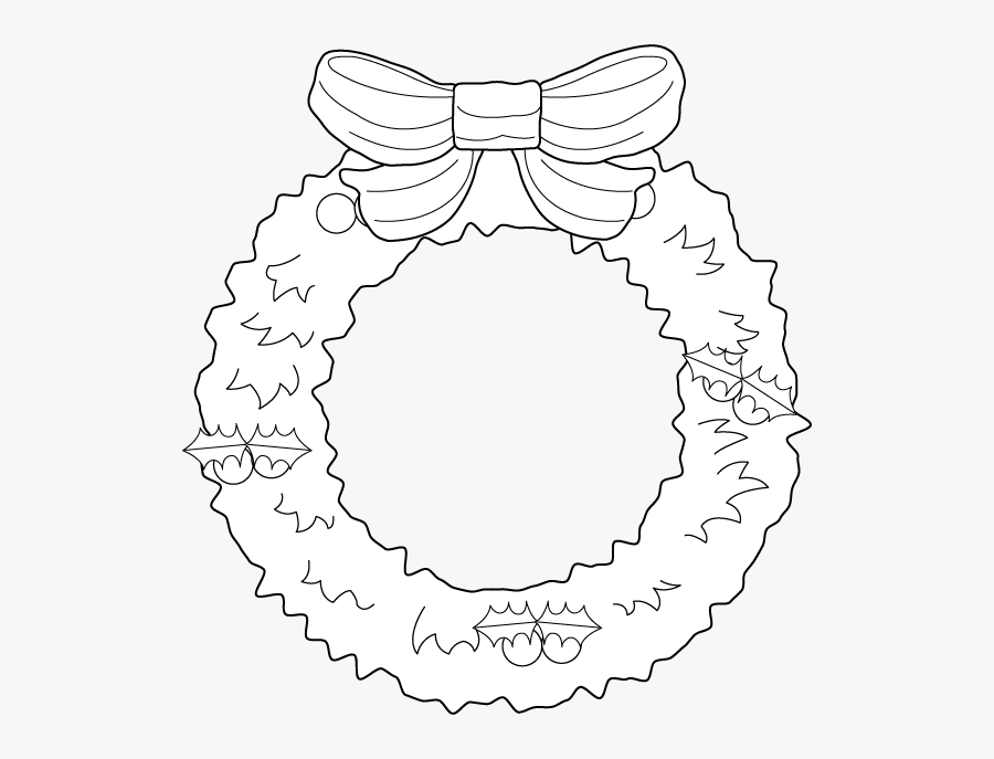 Transparent Christmas Wreath Clipart - Circle, Transparent Clipart
