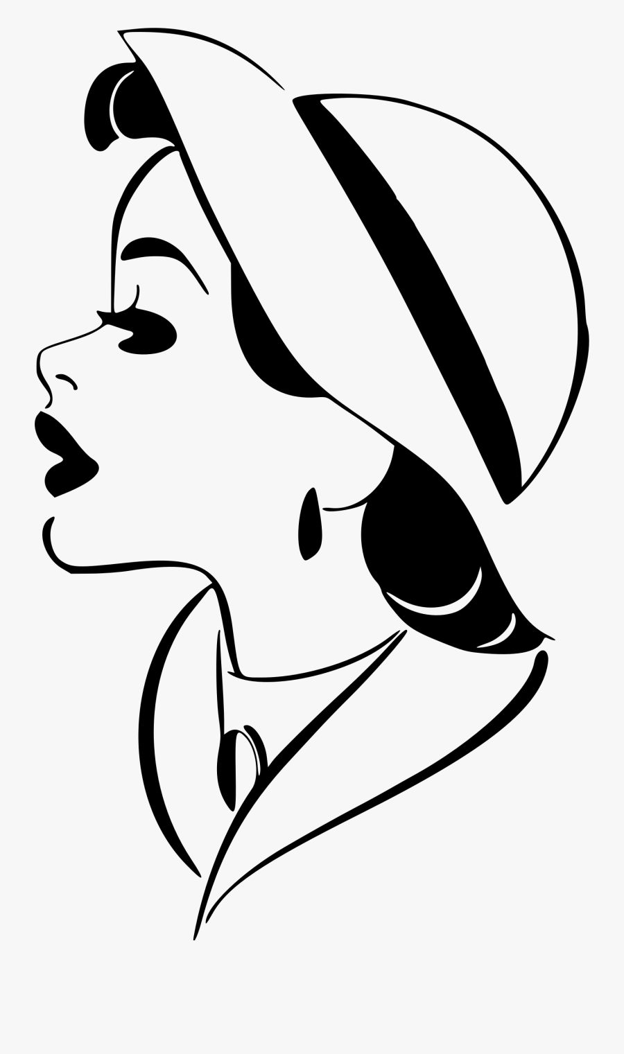 Make No Mistake With My Personality My Attitude Clipart - Line Drawing Profile Head, Transparent Clipart