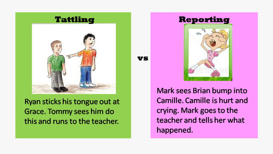 How To Handle Tattling In The Classroom - Kids Tattling, Transparent Clipart