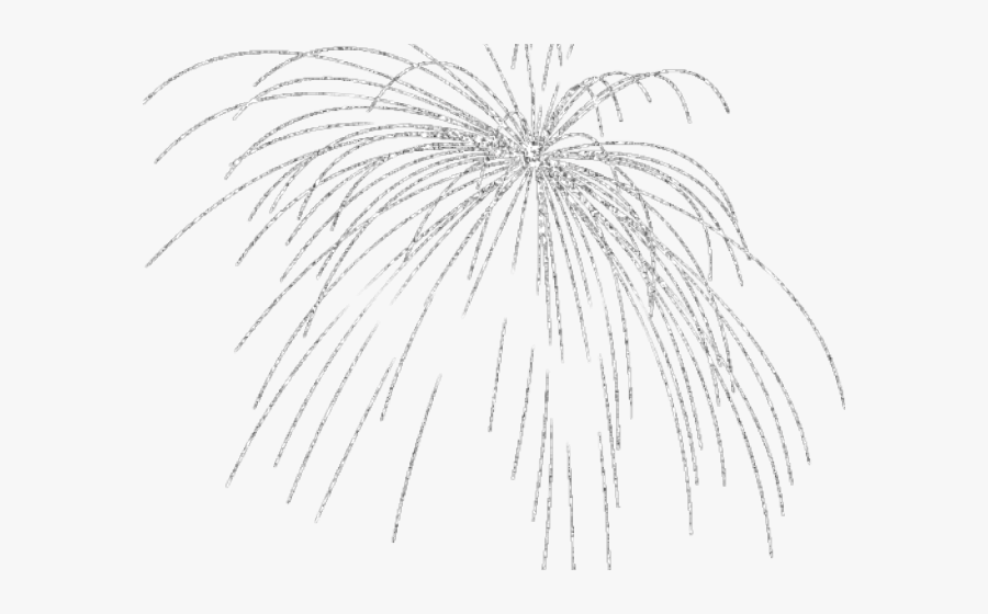 Transparent Fireworks Clipart Black And White - Sketch, Transparent Clipart