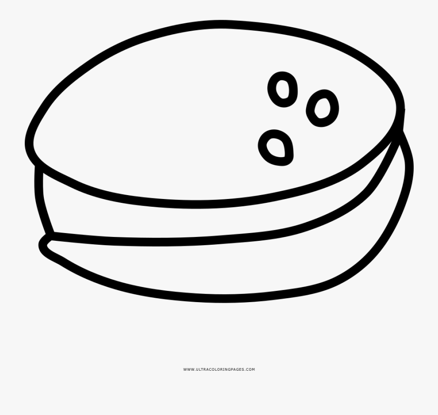 Foods Drawing Black And White - Circle, Transparent Clipart