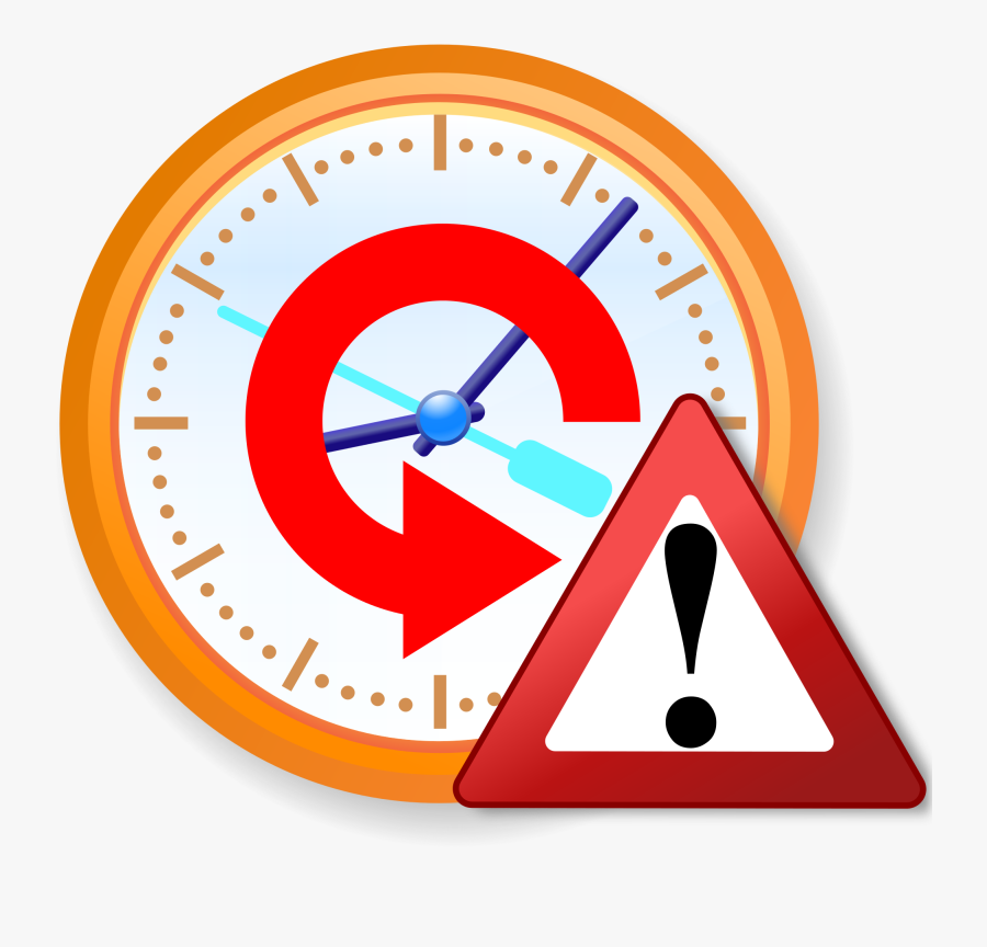 File Warning Icon Svg - Blue Clock Clip Art, Transparent Clipart