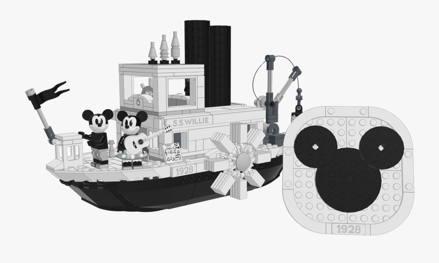 Steamboat Willie Lego - Fishing Trawler, Transparent Clipart