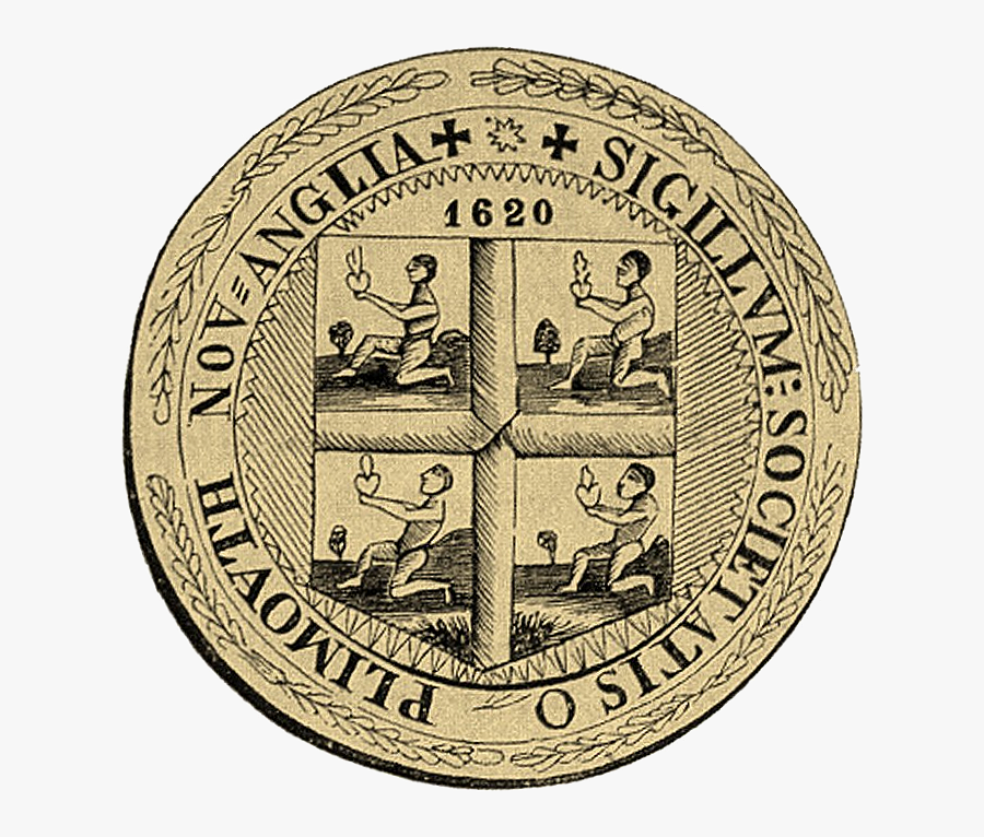 Clip Art Time Travel A Living - Seal Of Plymouth Colony, Transparent Clipart