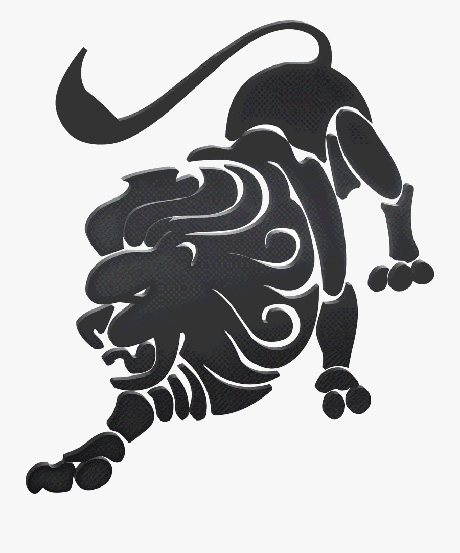 Leo Zodiac Png - Leo Horoscope Black And White, Transparent Clipart