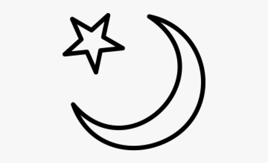 Crescent Moon And Star Pictures - Crescent Moon And Star Png, Transparent Clipart