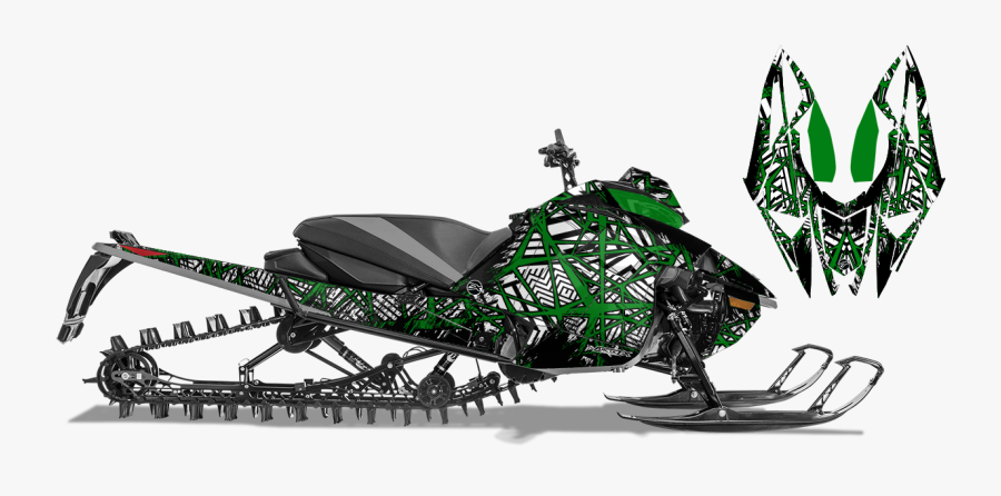 American Flag Snowmobile Wrap - Arctic Cat King Cat 2018, Transparent Clipart