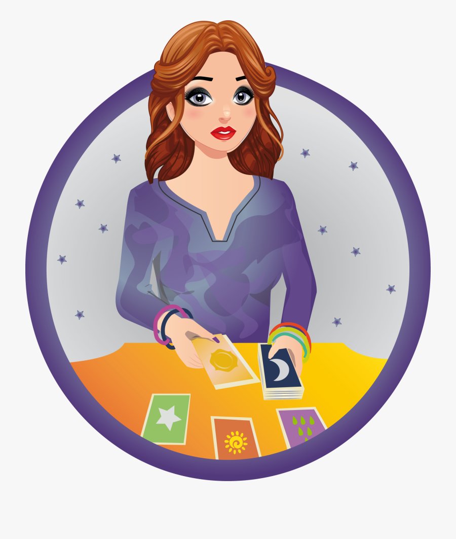Tarot Reader Clip Art, Transparent Clipart