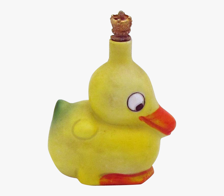 Vintage Googly Eye Duck German Crown Top Figural Perfume - Bath Toy, Transparent Clipart