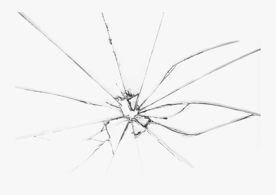 Cracked Drawing Glass - Transparent Background Broken Glass, Transparent Clipart