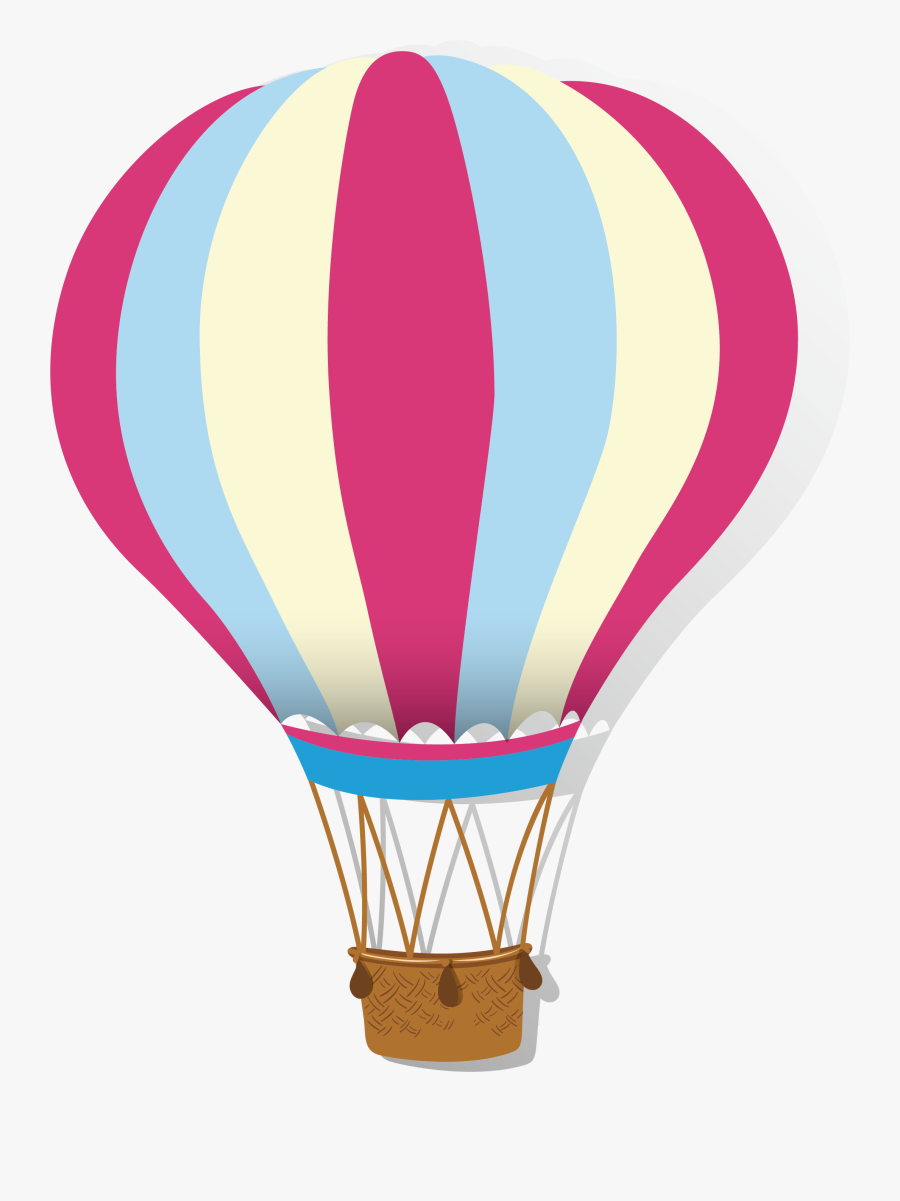 Pink Hot Air Balloon Png - Hot Air Balloon Clipart Pink, Transparent Clipart