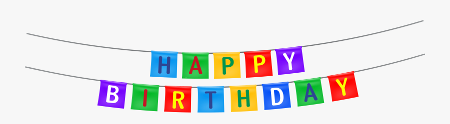 Happy Birthday Streamer Png Clipart Image - Happy Birthday Banner Png, Transparent Clipart