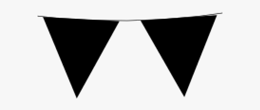 Pennant Border Cliparts - Triangle, Transparent Clipart