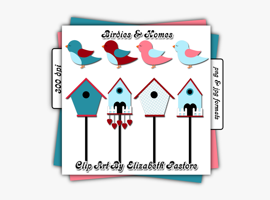 Birdhouse Clip Art By Elizabeth Pastore - Clip Art, Transparent Clipart