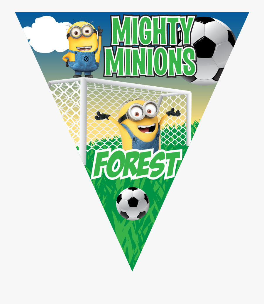 Mighty Minions Triangle Individual Team Pennant - Banner, Transparent Clipart