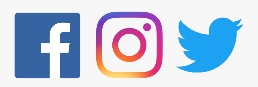 Facebook Instagram Twitter Logo Png, Transparent Clipart
