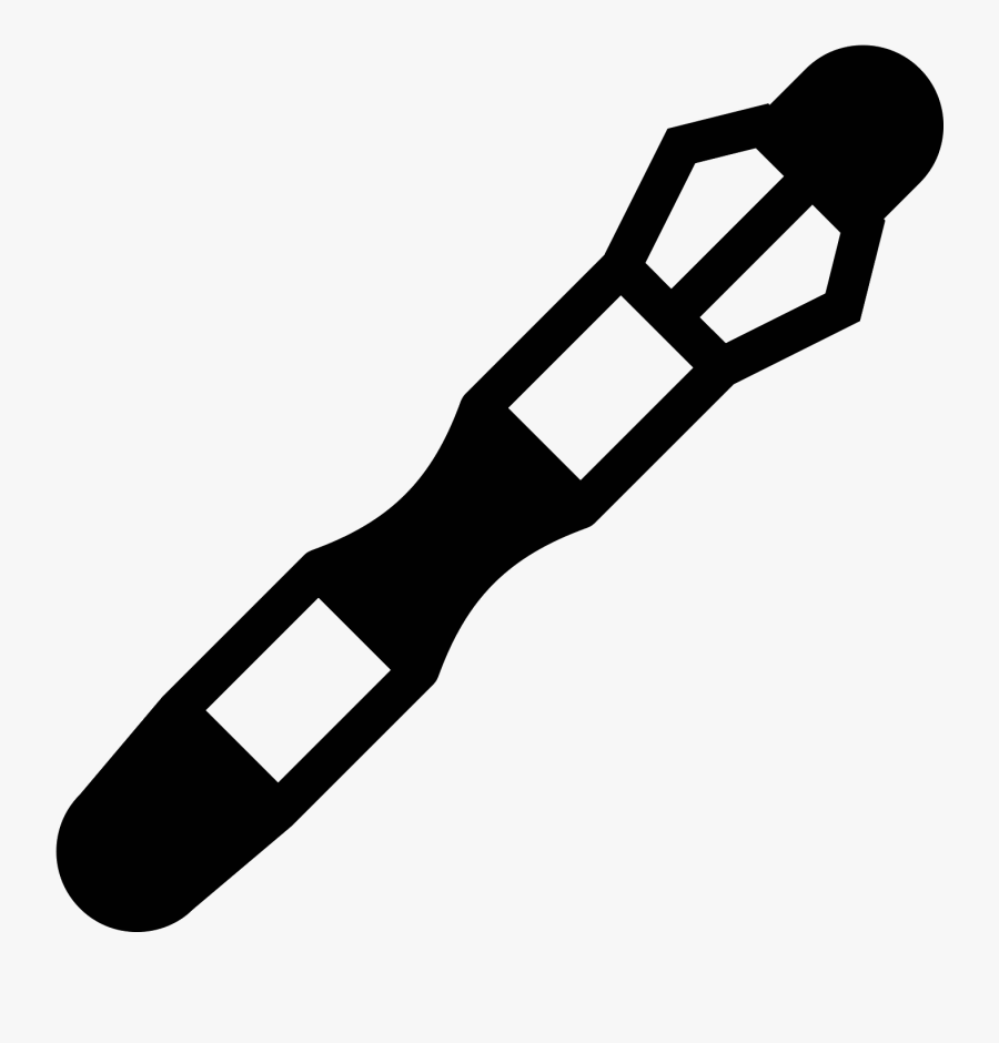 Transparent Screwdriver Clipart - Dr Who Screwdriver Icon, Transparent Clipart