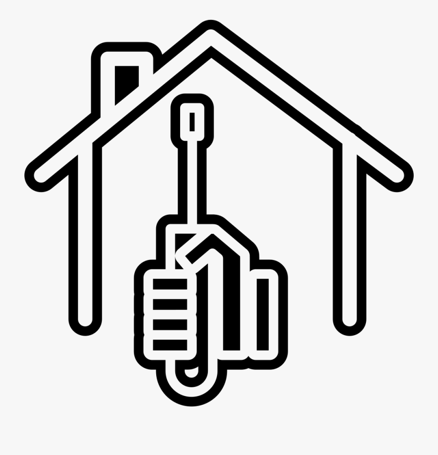Transparent House Outline Png - Fixing House Png, Transparent Clipart