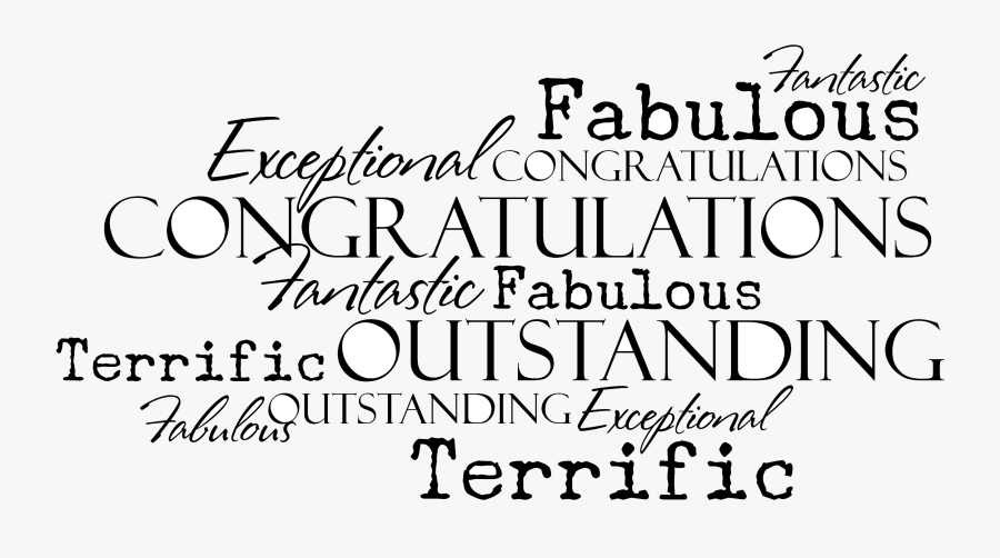Congratulations Congrats Clip Art Clipart Free Panda - Calligraphy, Transparent Clipart