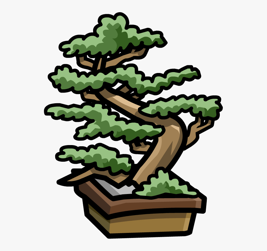 Transparent Bonsai Png - Cartoon Bonsai Tree Png, Transparent Clipart