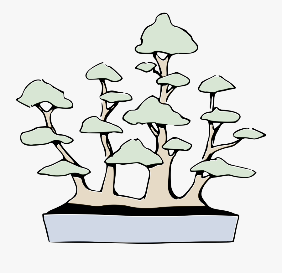 Bonsai Styles, Transparent Clipart