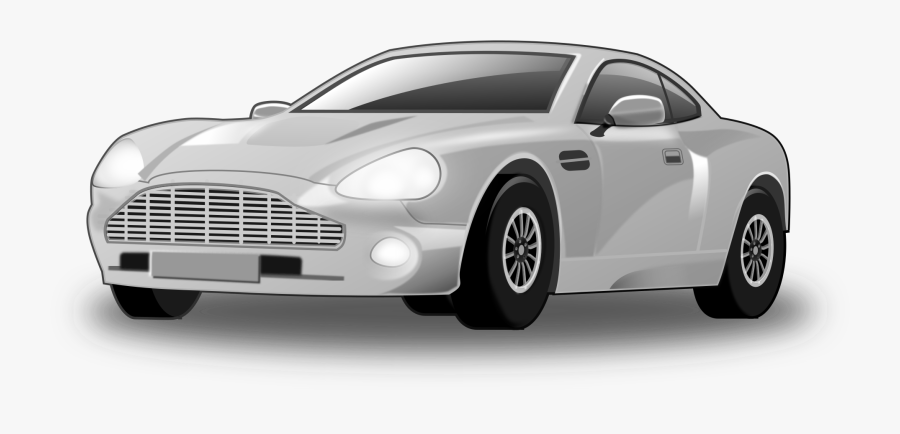 Silver Car Clip Art, Transparent Clipart